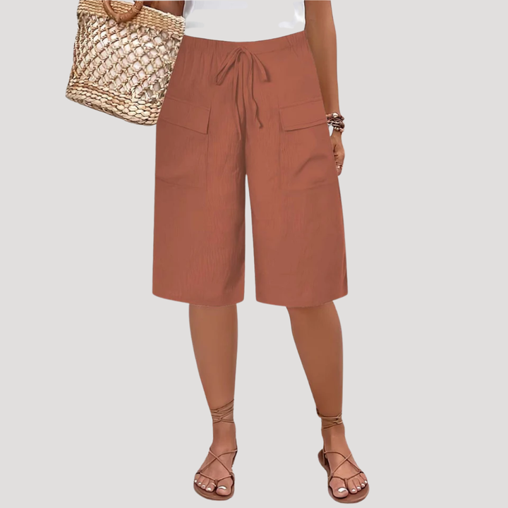 Irene | Women's Elasticated Waist Bermuda Shorts
