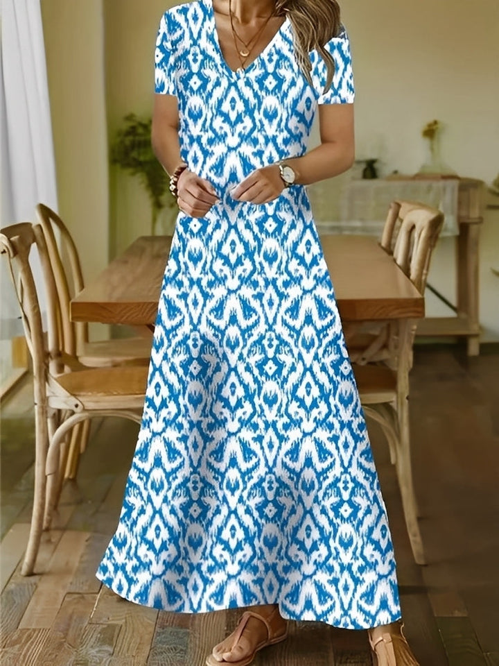 Alexia Elegant Long Sleeve Maxi Dress for Women, view 2 - Elena Harper