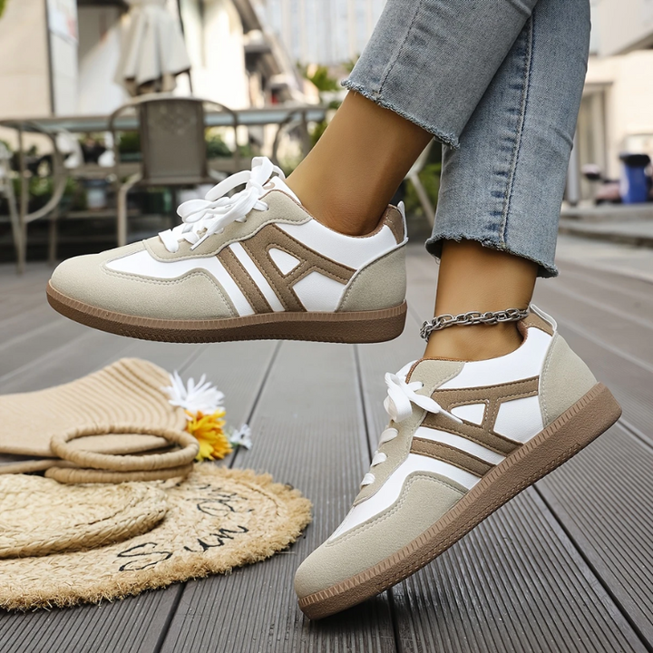 Lucinda Classic Two-Tone Shoes, view 3 - Elena Harper