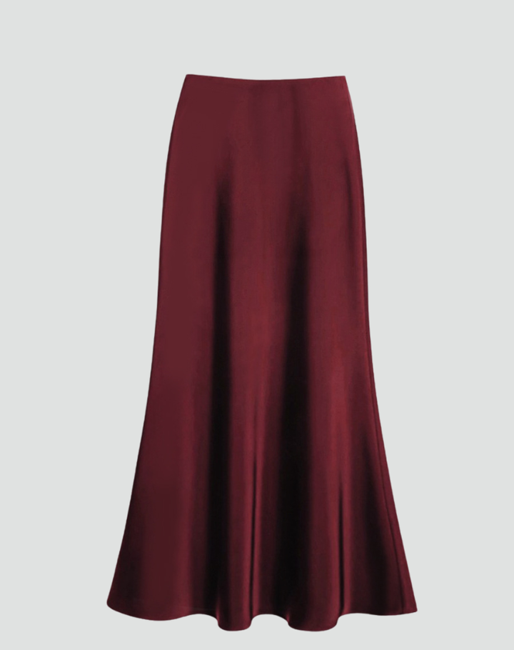 Ladies Satin Skirt with Elegant Shine for a Luxurious Maxi Look
