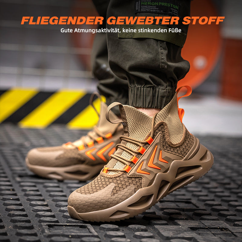 Breathable Flying Woven Anti-Smashing Safety Shoes EB