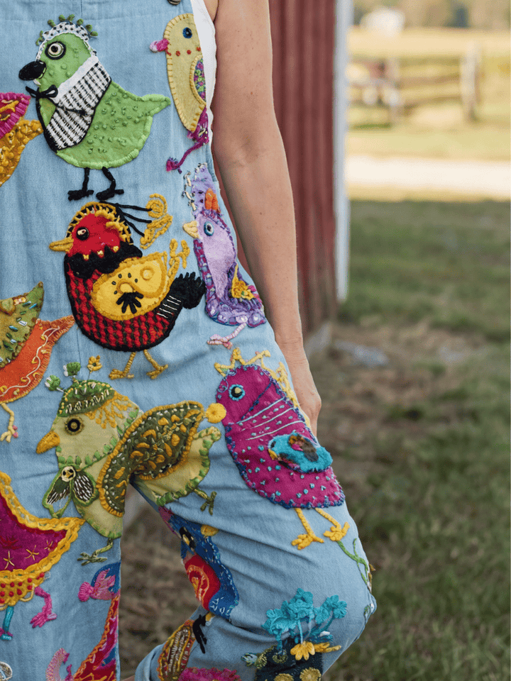 Emma & Rose Cape Town Aurea™ artisan strap jumpsuit featuring a relaxed fit, adjustable straps, and stylish design.