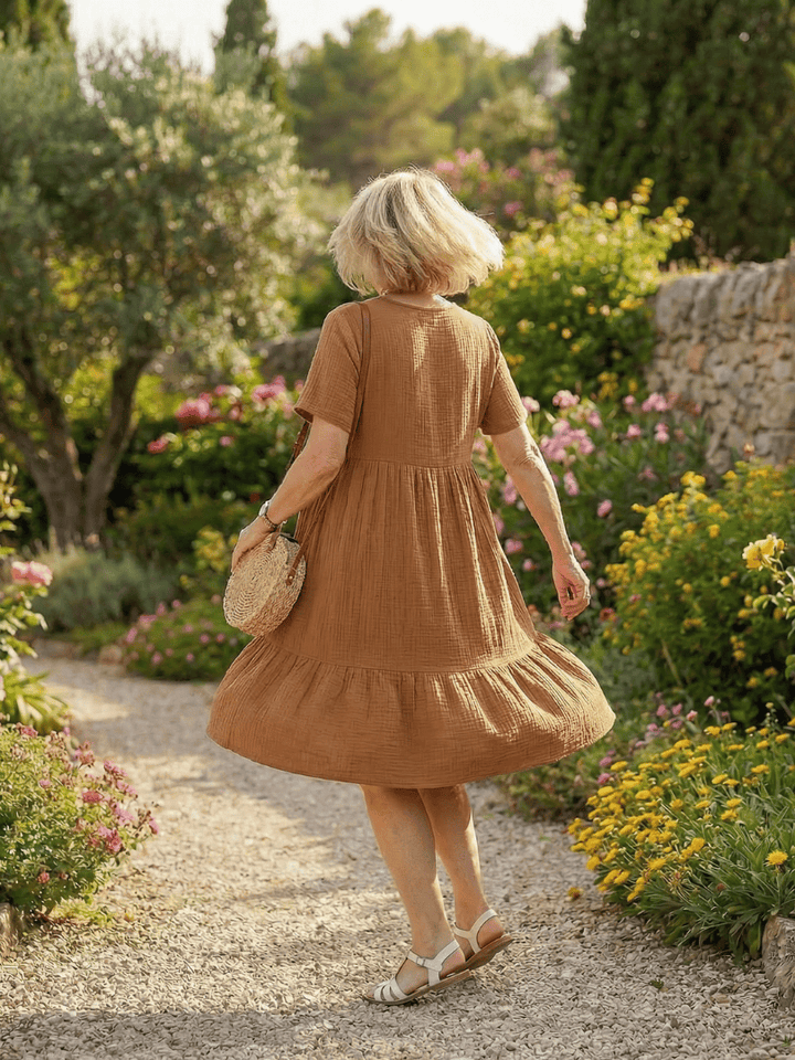 Delphinia™  |  Woven Ease Dress