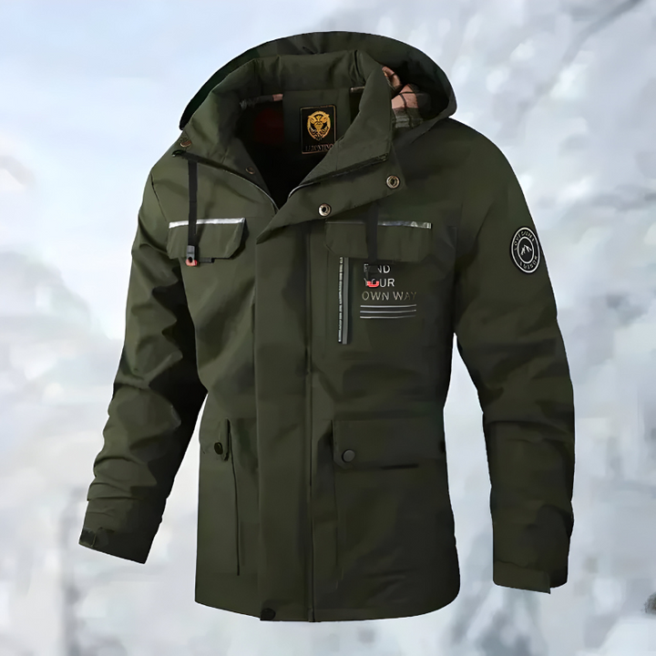 Enzo Stylish outdoor jacket with multiple pockets, view 4 - Elena Harper