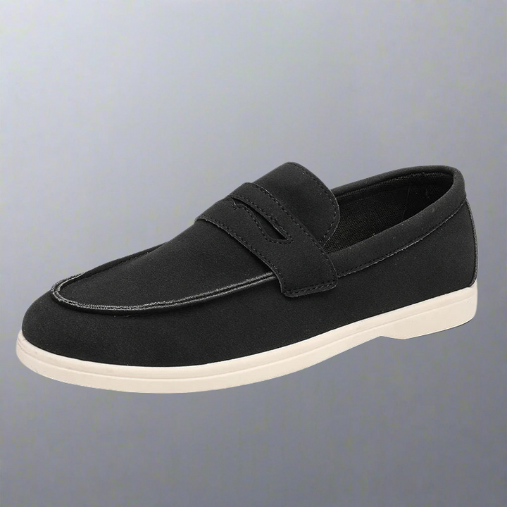 Ravello Suede Loafers, view 3 - Elena Harper