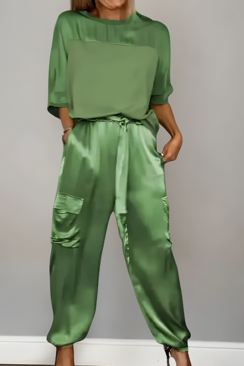 Enya Elegant Silky Soft Matching Set, view 4 - Elena Harper