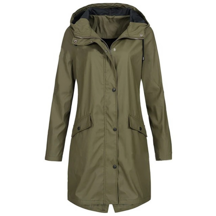 Amandine - Practical Windbreaker Jacket with Hood