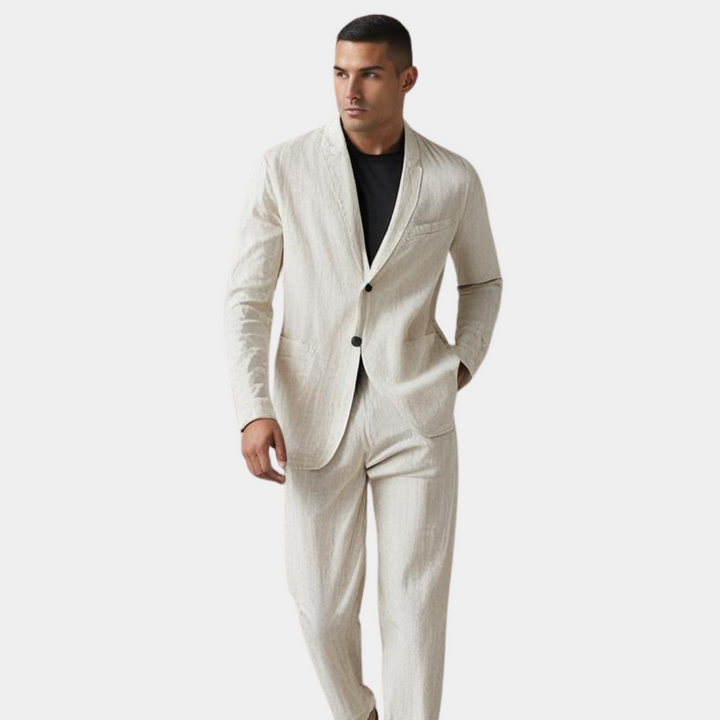 LAURENT MONACO | LIN BLEND SUIT FOR MEN