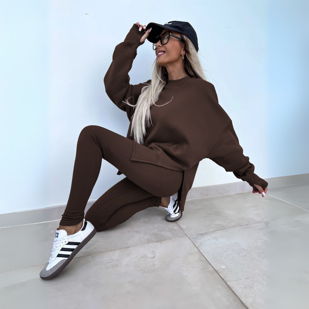 Madison Oversized Sweatshirt & Leggings, view 4 - Elena Harper
