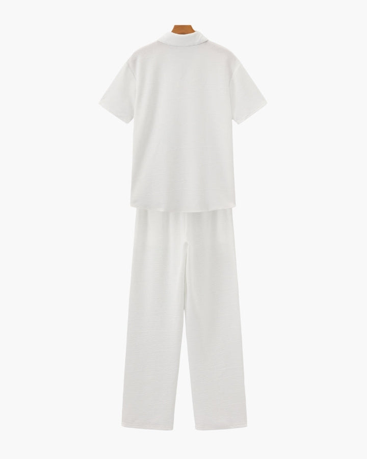 Polo & Pantalon Set, view 4 - Elena Harper