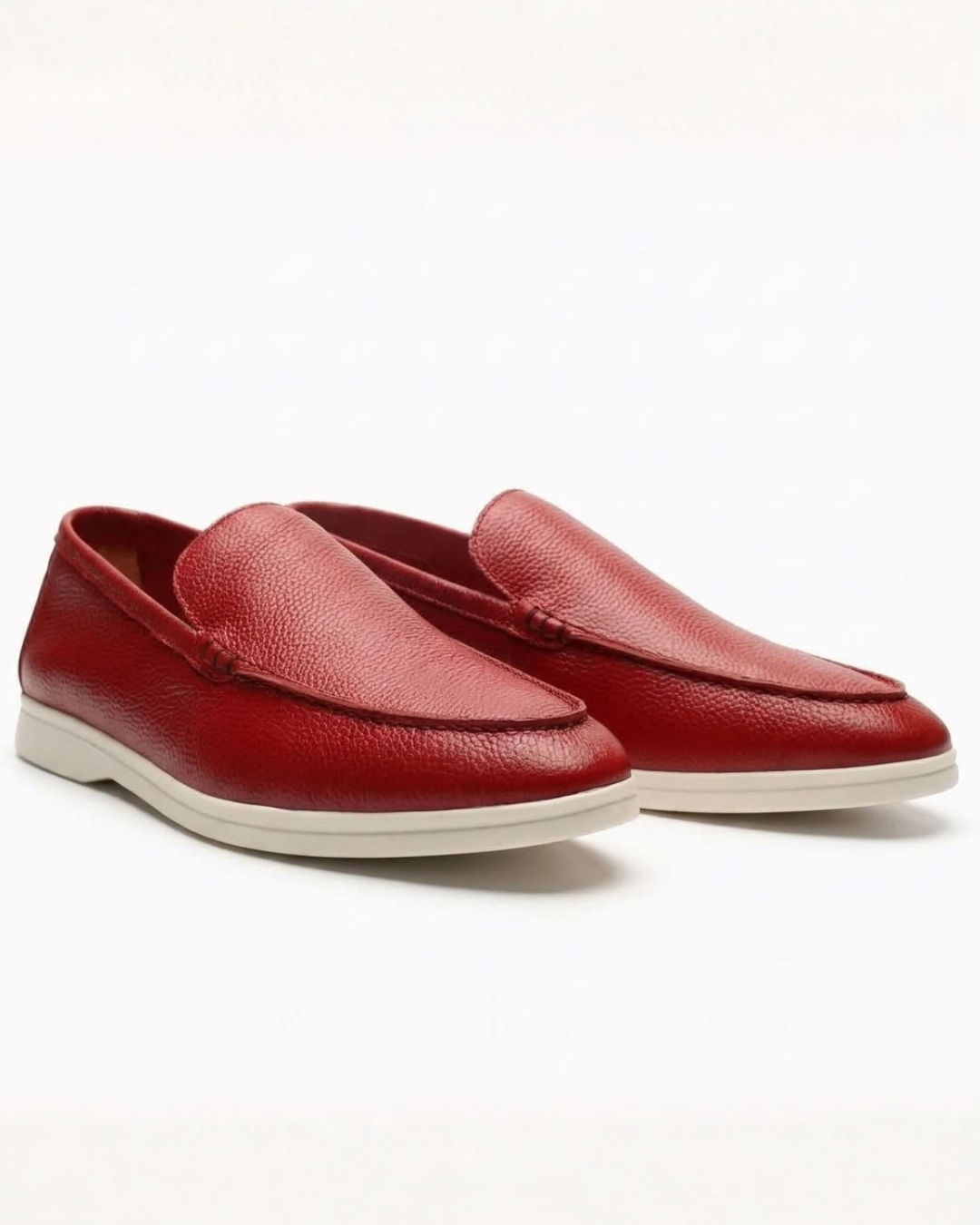 Slip-On Loafers with Stitching for Men