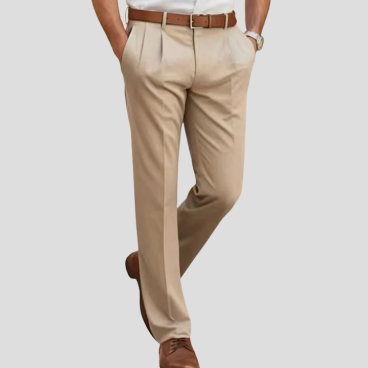 Classic Business Pants for Men, view 3 - Elena Harper