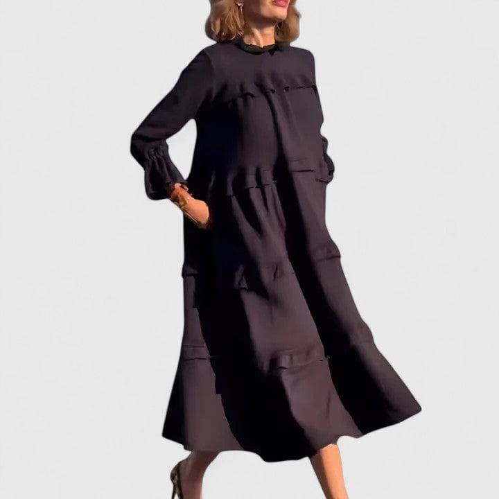 Elegant Briannelyse™ midi dress by Emma & Rose Cape Town, featuring a sophisticated design and flowing fabric.