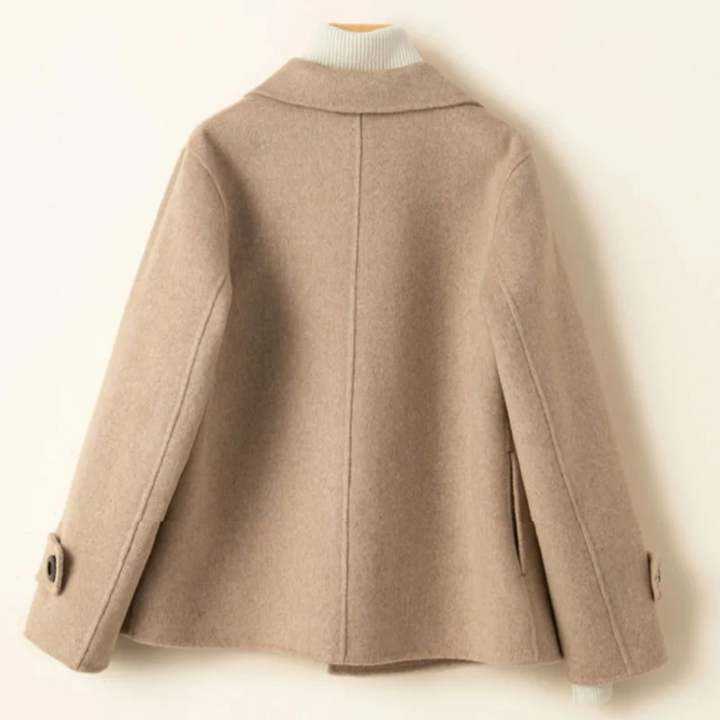 Elegant Double-Breasted Blazer for Women – Stylish Lapel Jacket