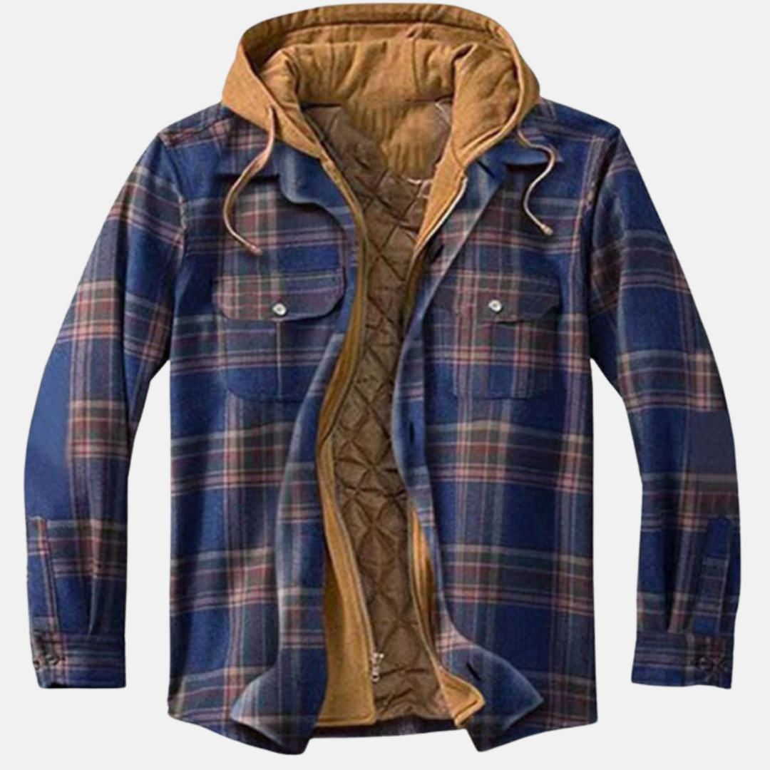 Erich | Men's Casual Warm Checkered Jacket with Buttons
