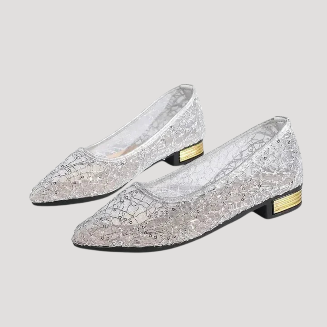Elegant Sparkly Pointed Toe Women's Heels