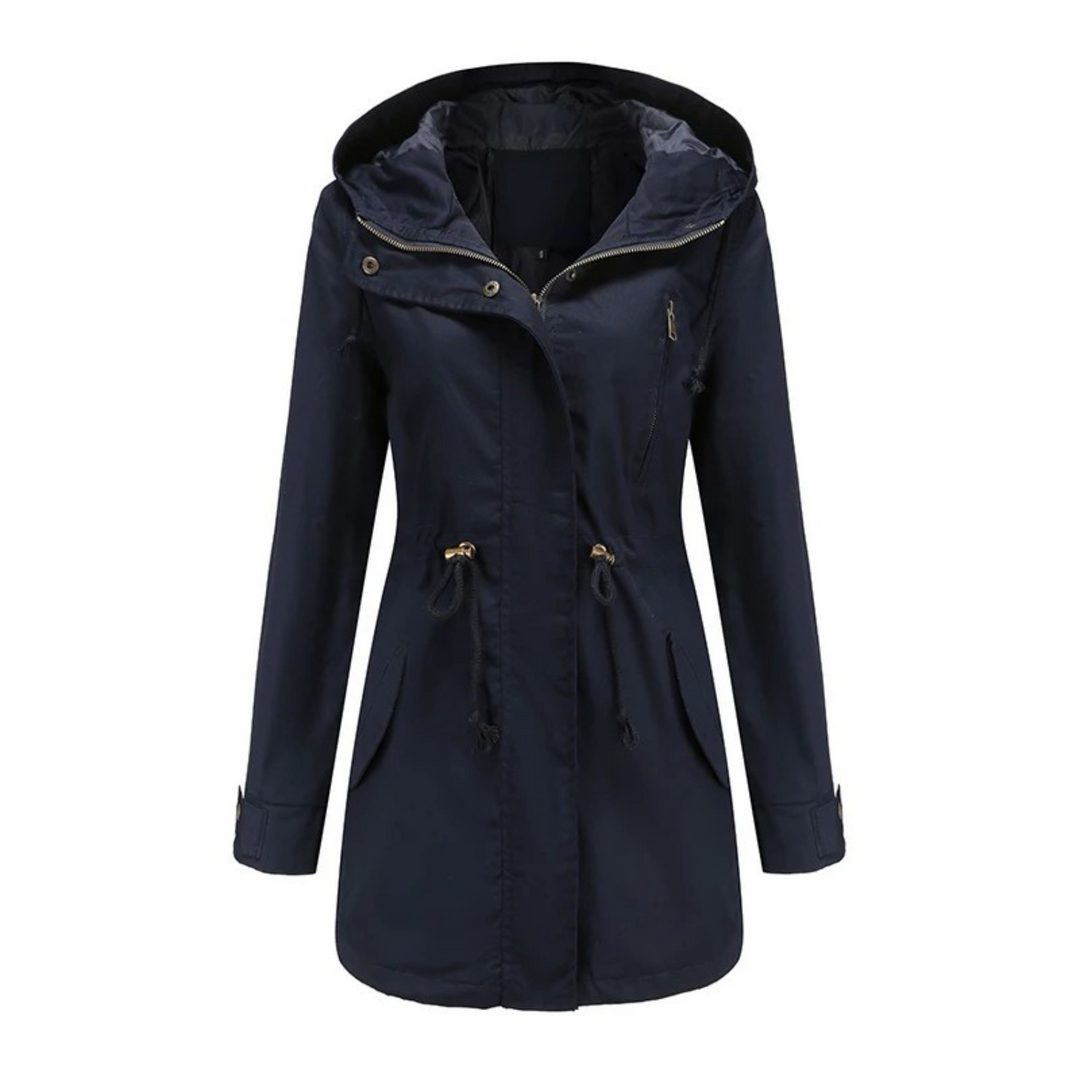 Lightweight and Casual Women's Windbreaker – Comfortable Hooded Jacket