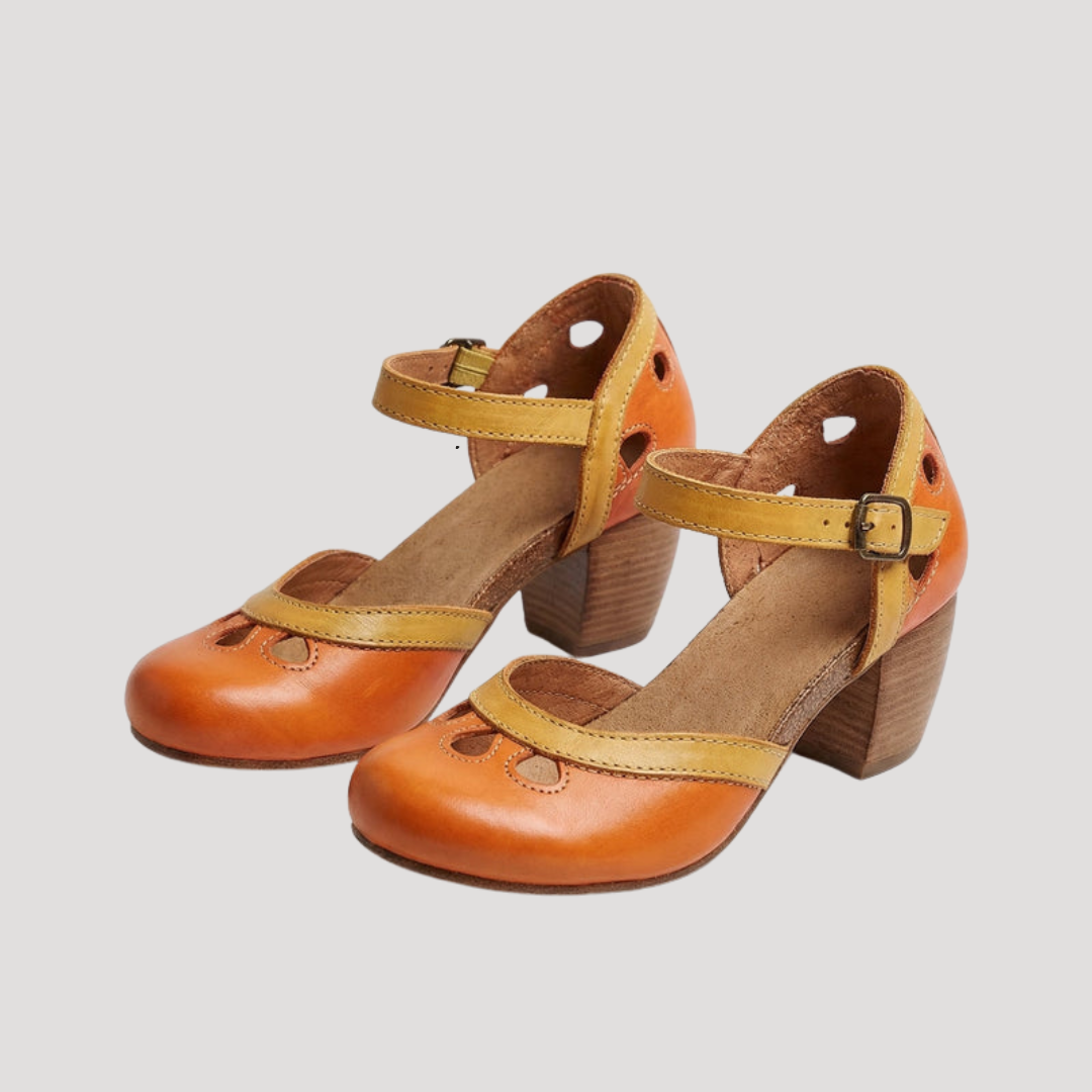 Women's Vintage Ankle Strap Heels