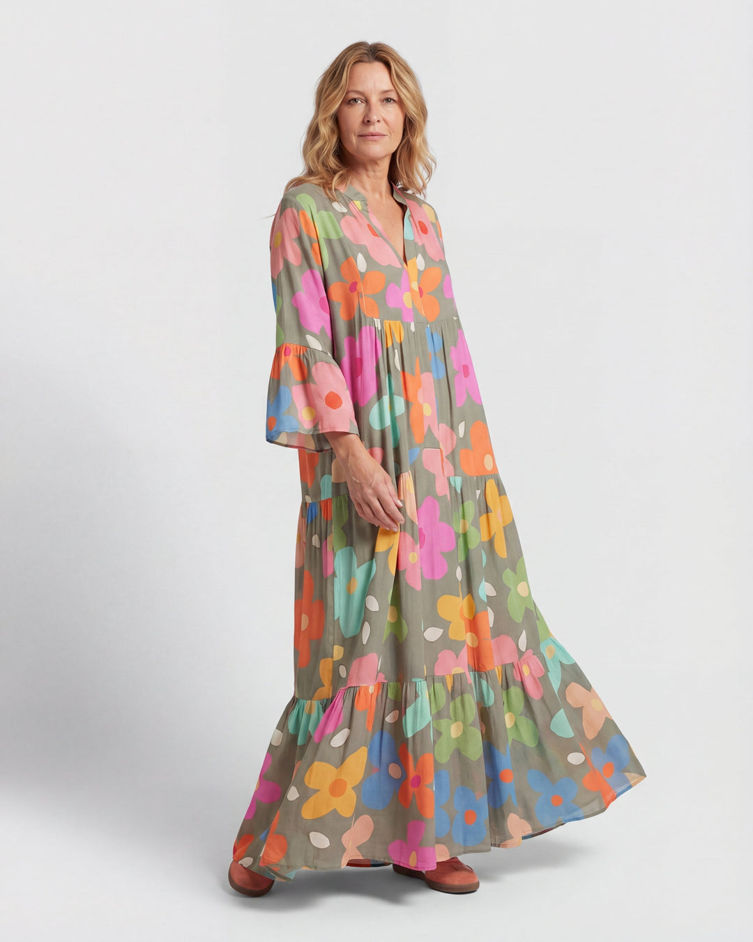 Zavi™ | Stylish Floral Maxi Dress