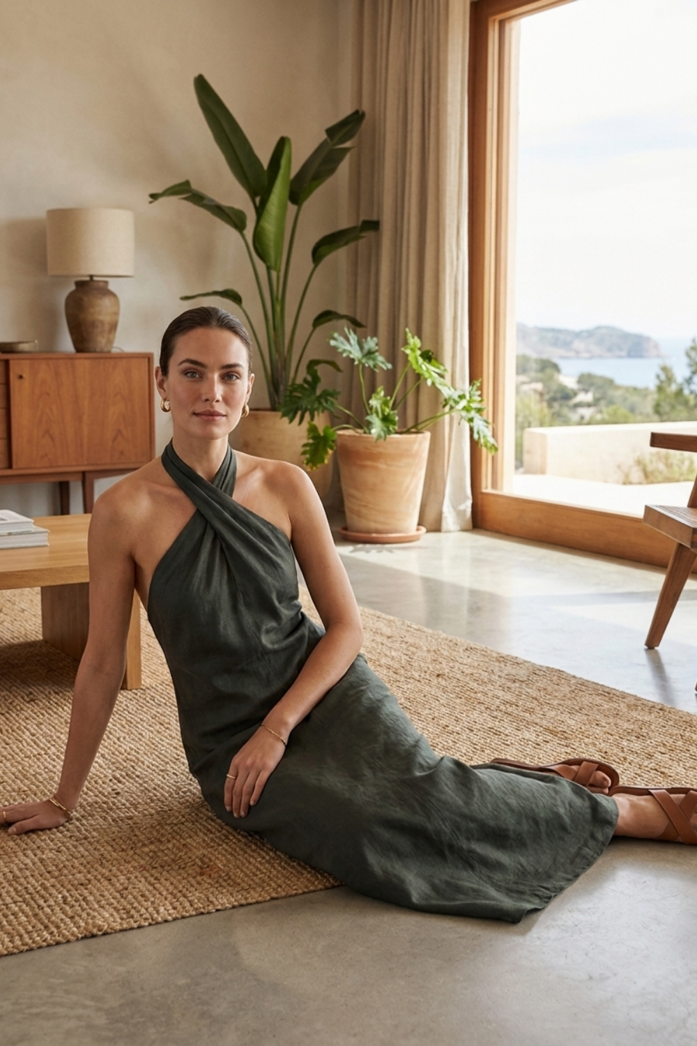 Women's Halter Maxi Dress | Summer