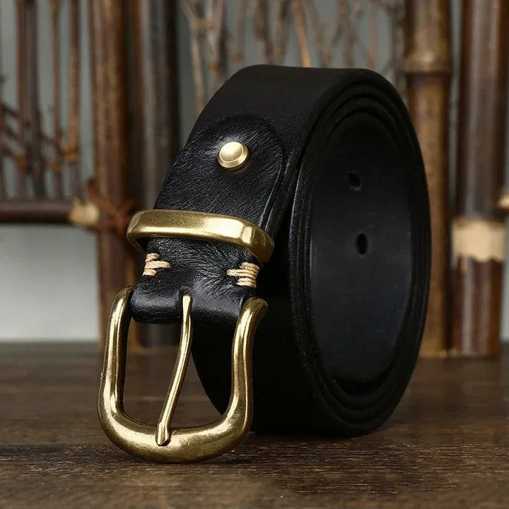 Ares Classic Handmade Leather Belt Durable Premium Style for Casual and Formal Wear, view 5 - Elena Harper