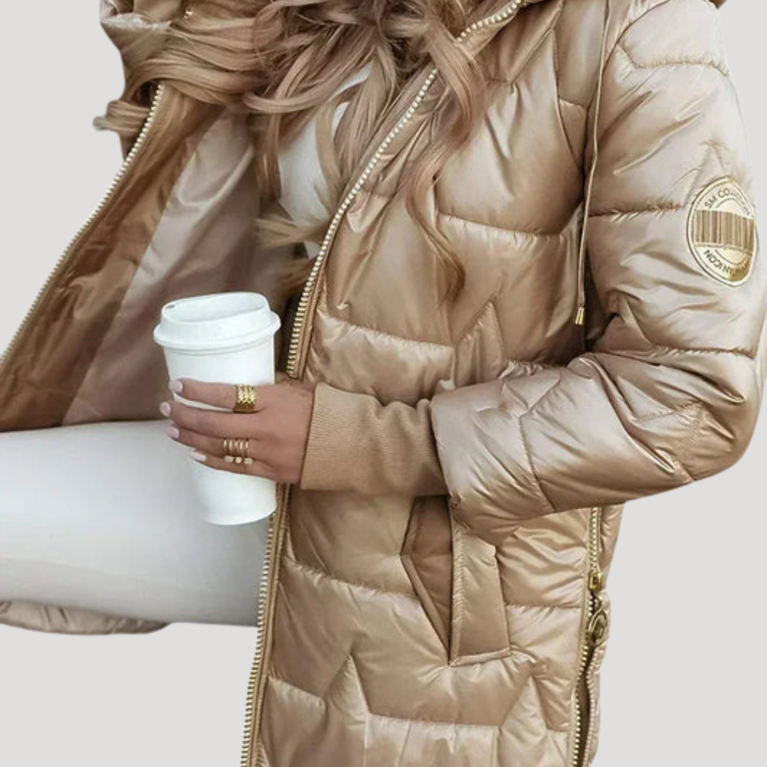 Women's Quilted Hooded Down Jacket