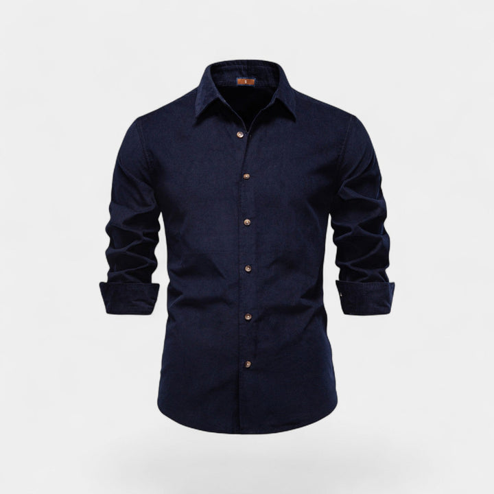 MEN'S CORDUROY SHIRT WITH LONG SLEEVES
