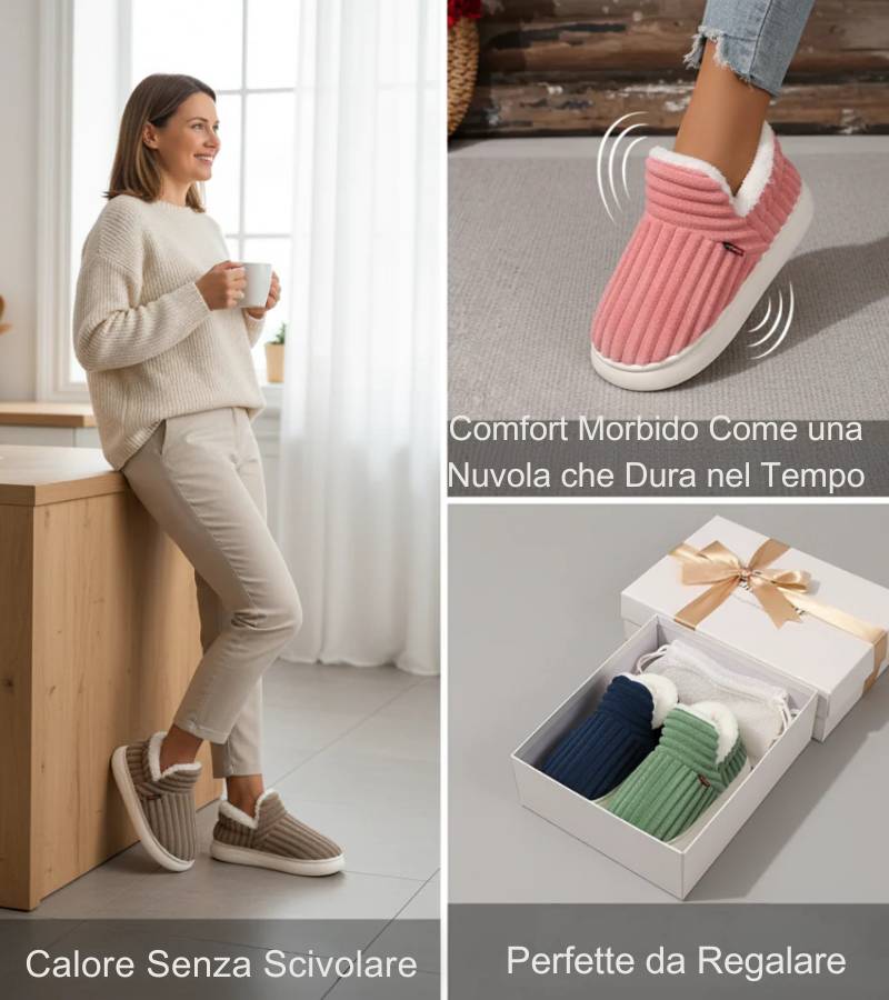 Nuvole™ | Unisex Non-Slip Warm Slippers for Winter