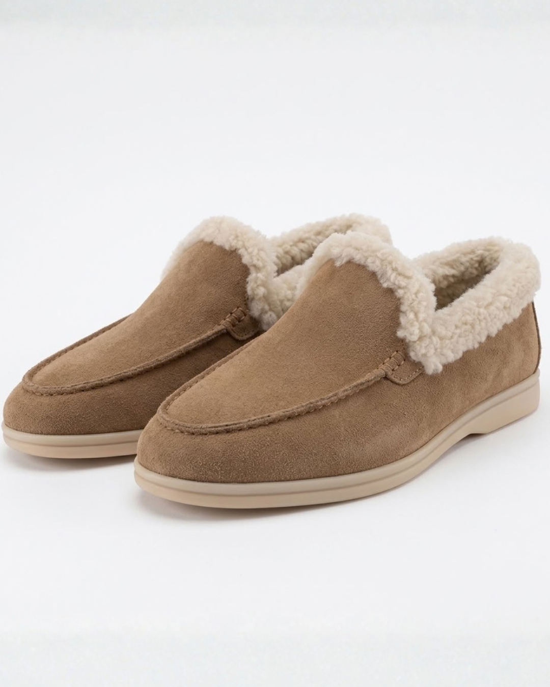 Fur-Lined Moccasins for Men
