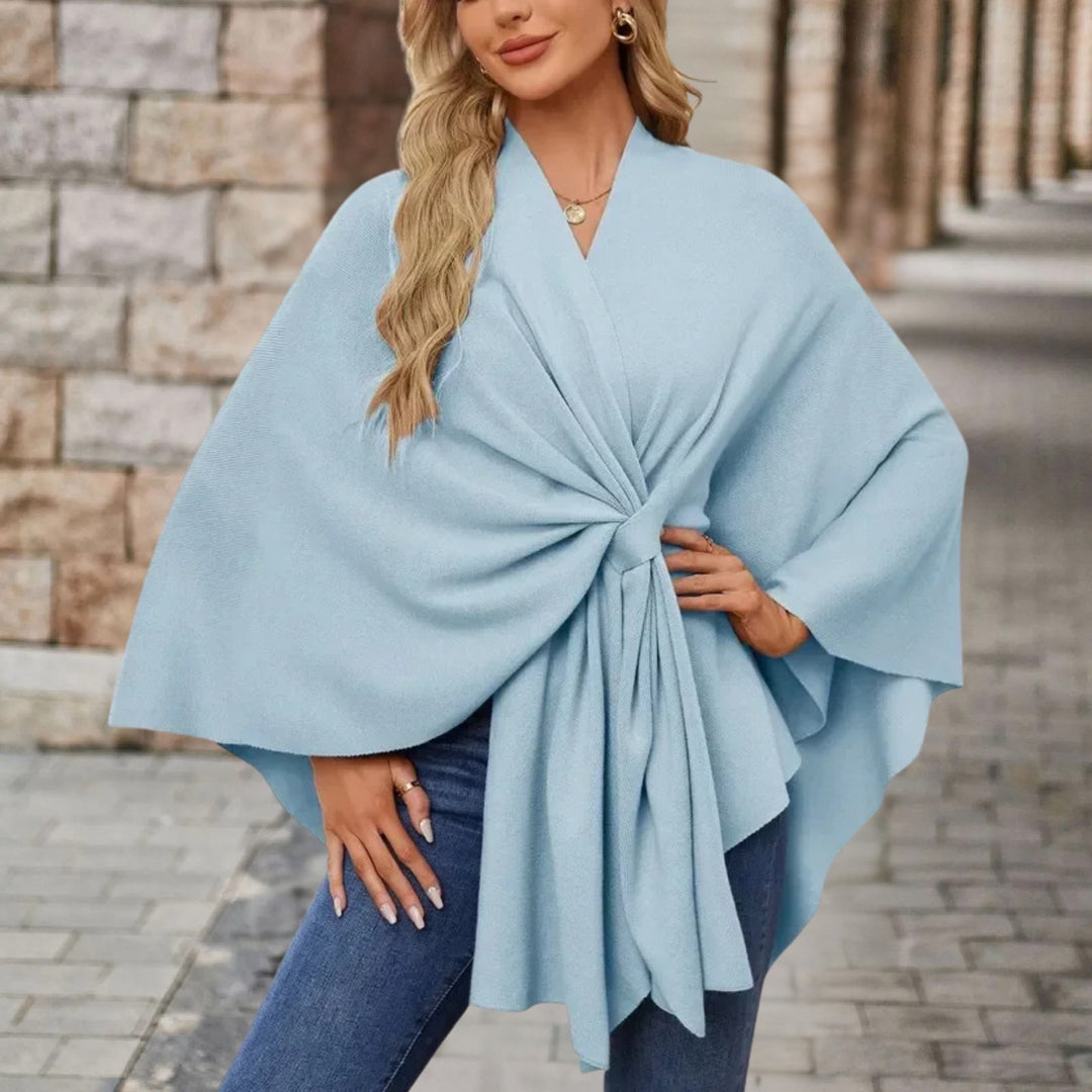 Veronika | Women's Cape-Style Top with Front Knot