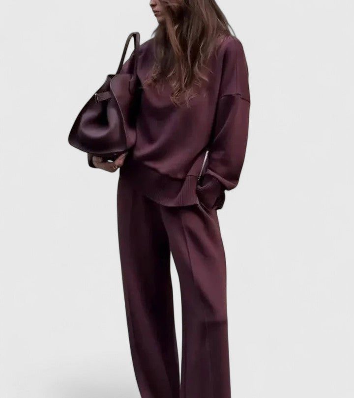 Hailey Relaxed and Luxe Two-Piece Set - Elena Harper