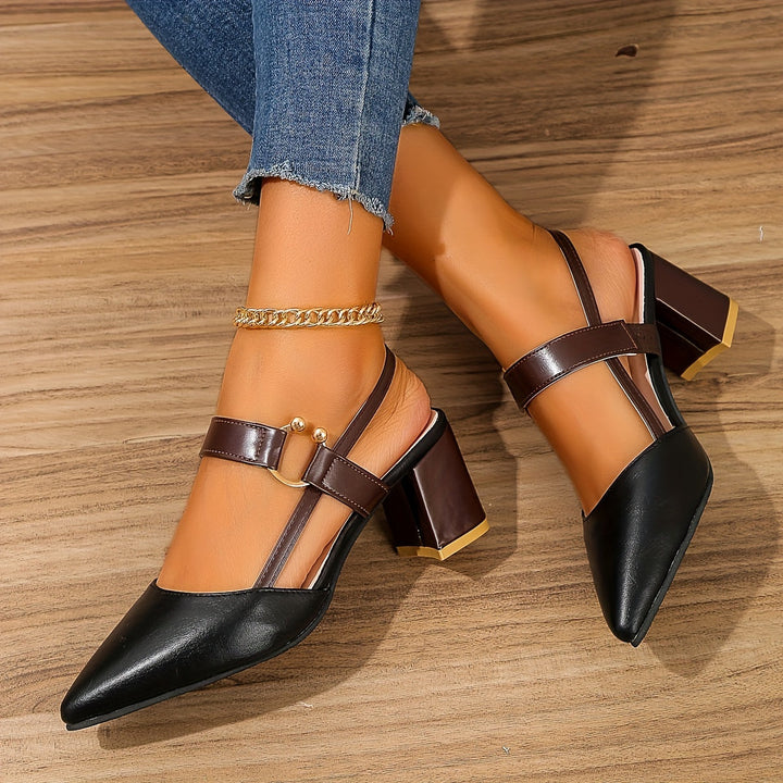 Haven Stylish sandal with high comfort heel for summer, view 4 - Elena Harper