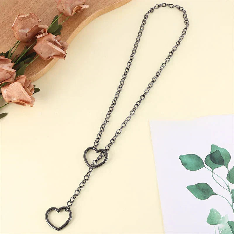 Gothic-Punk Heart-Shaped Necklace