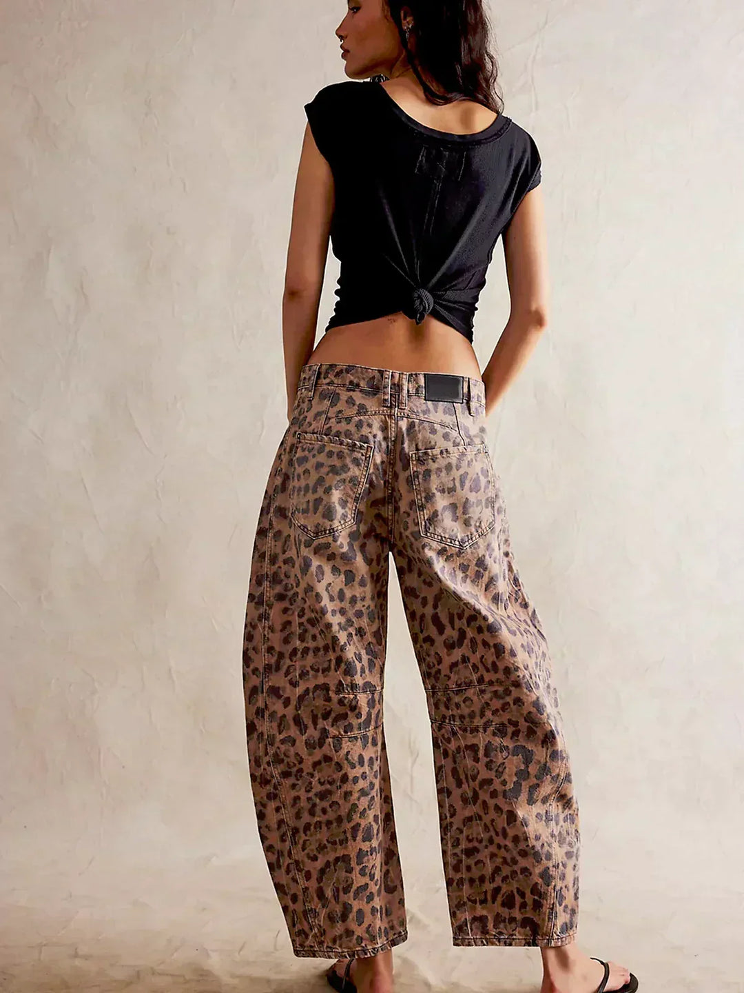 Gabriela | Women's Printed Wide-Leg Jeans