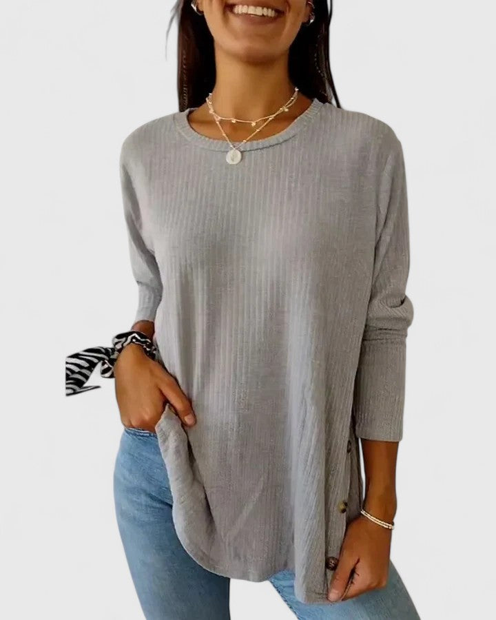 Megan™  |  Elegant Crew Top