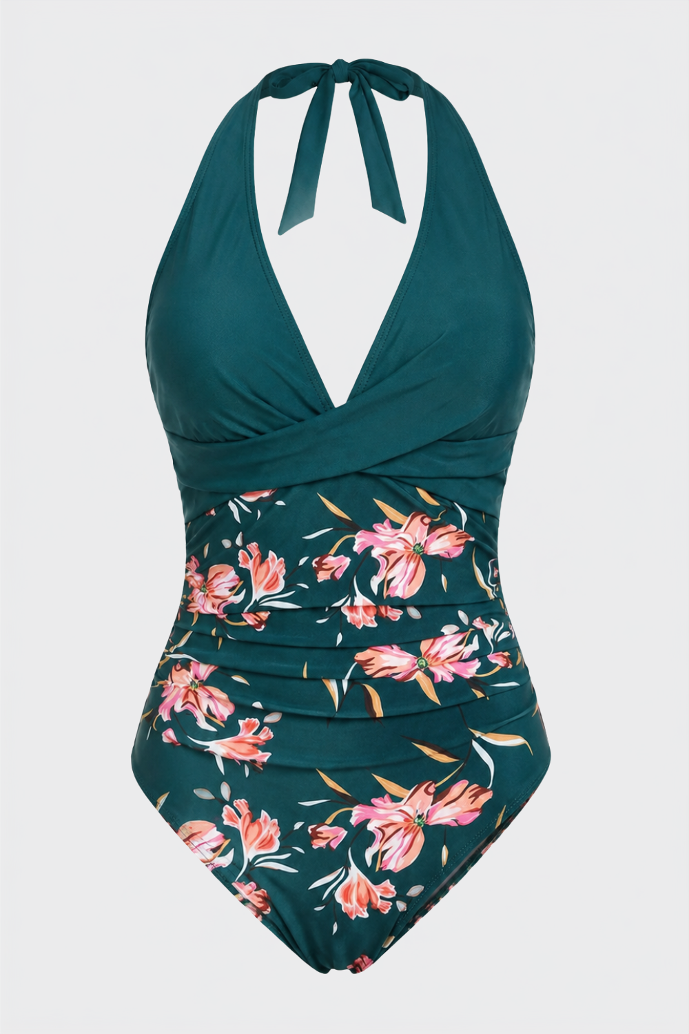 Women's Halter Swimsuit | Tropical Print