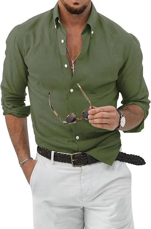 Men's Long Sleeve Casual Formal Shirt
