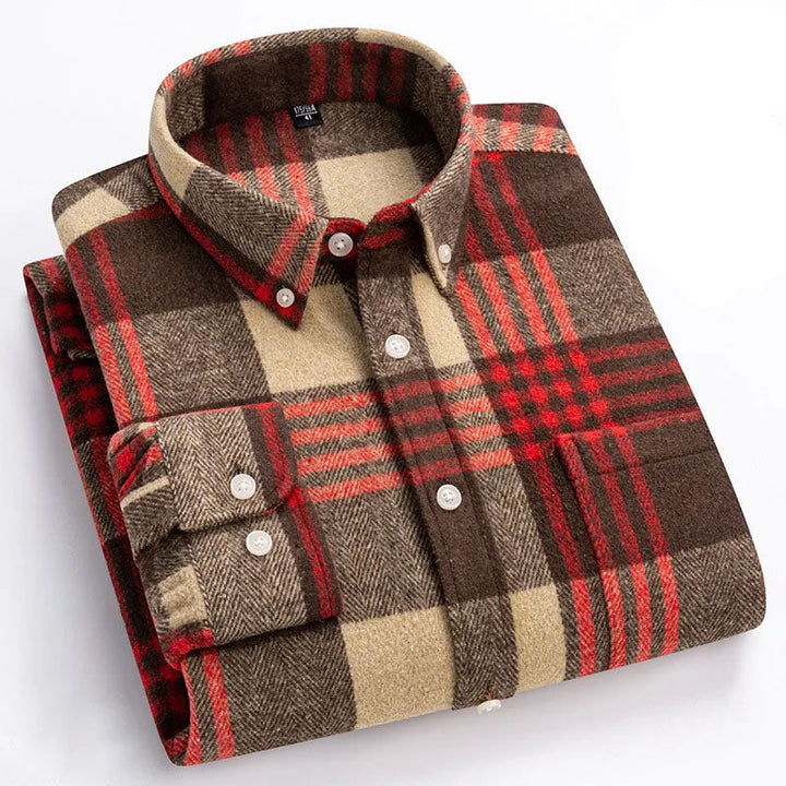 Hansamu Elegant Long Sleeve Shirt with Buttons, view 5 - Elena Harper