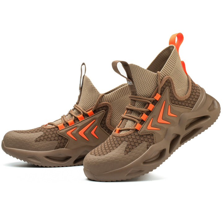 Breathable Flying Woven Anti-Smashing Safety Shoes EB