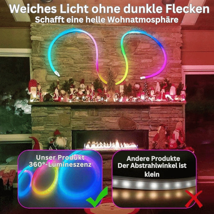 LumiRope 360-Degree Smart RGB Flexible Silicone Light, view 4 - Elena Harper