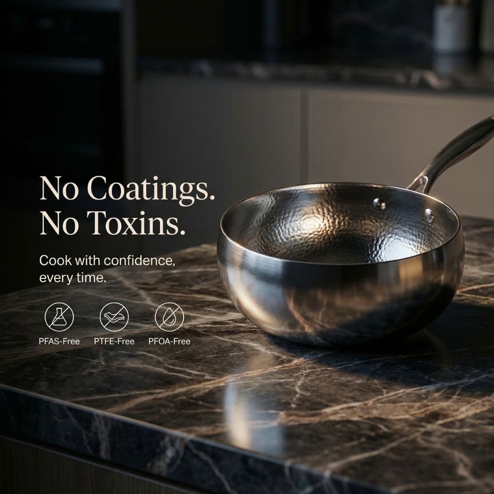Titanium Frying Pan with Free Lid