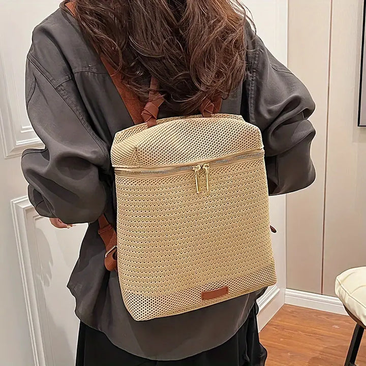 Sophie - Trendy Woven Women's Backpack - Stylish and Functional