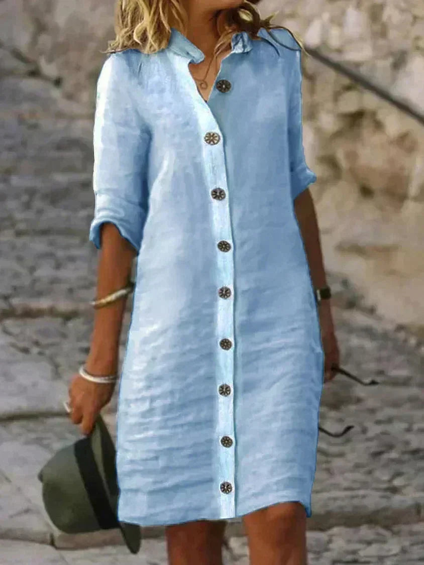 Loes Classic Summer Midi Dress - Elena Harper