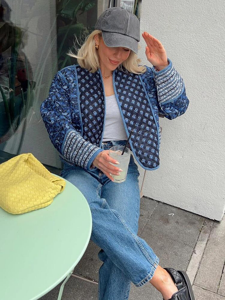 Elowen - Women's Vintage Floral Patchwork Jacket