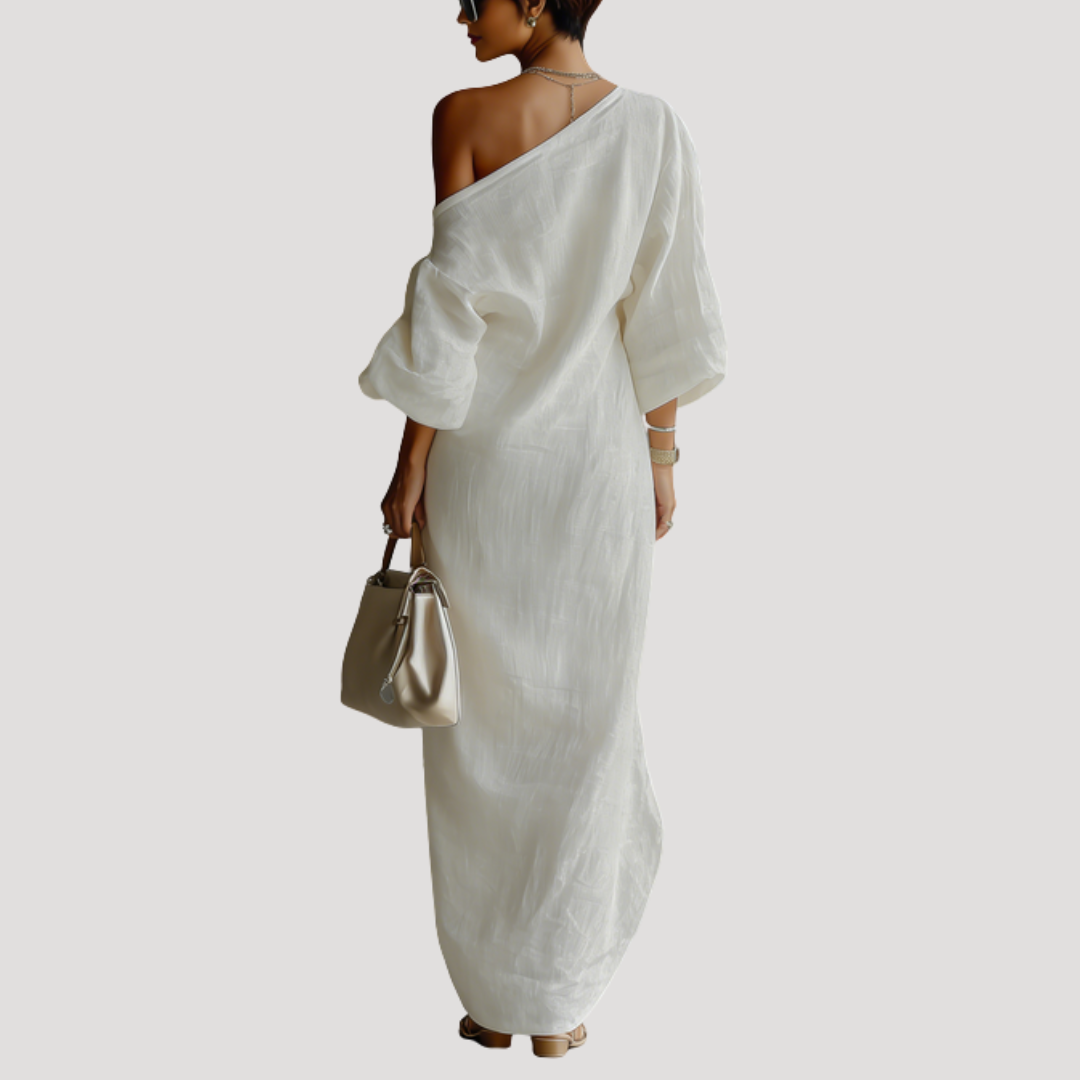 Elegant One-Shoulder Maxi Dress