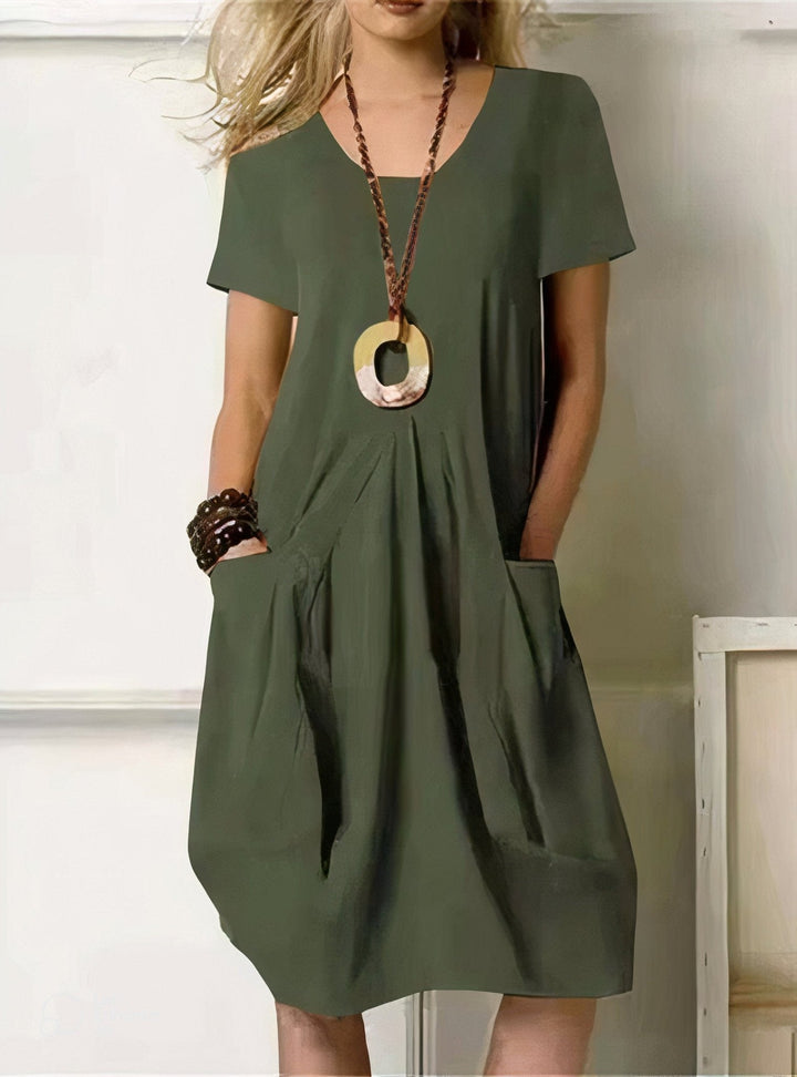 FLOWING MIDI DRESS FOR WOMEN