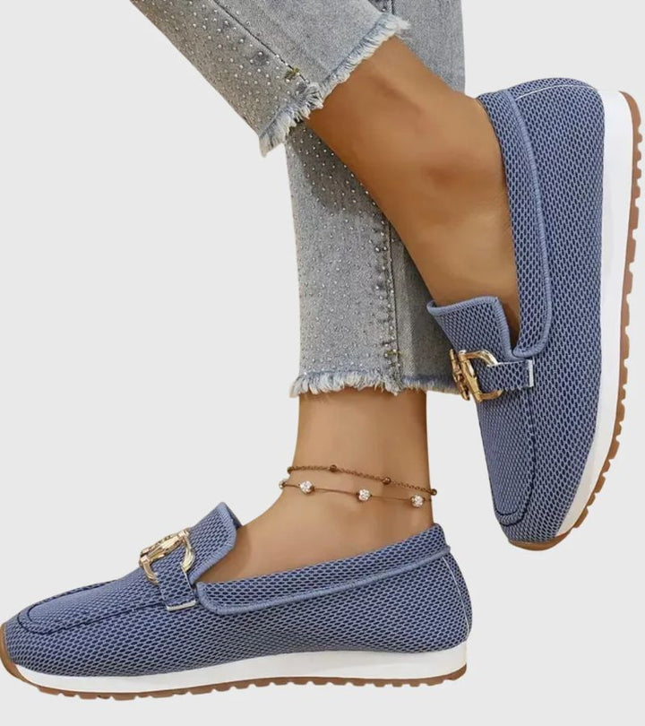 Susie | Moccasins with Golden Buckle – Light Feet from Morning to Evening