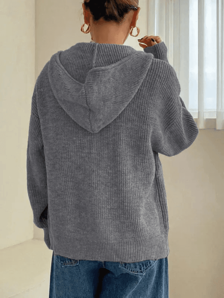 Women's Knit Zip-Up Hoodie