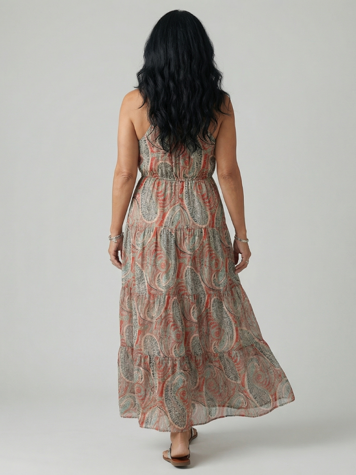 Aven Calm Drape Maxi Dress - Elena Harper