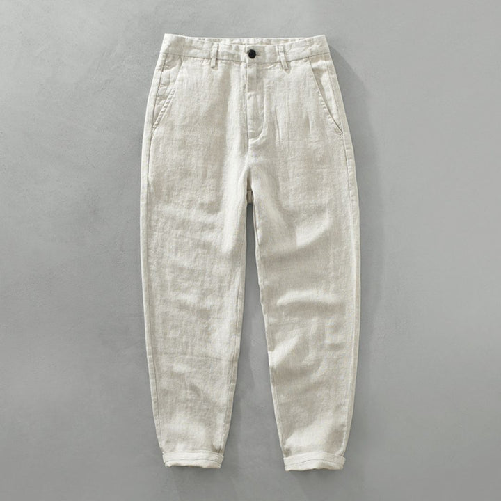 LAURENT MONACO | STRAIGHT LINEN PANTS